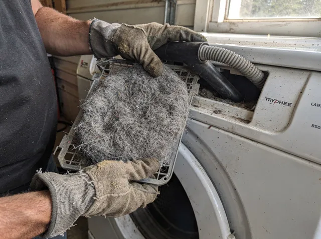Cleaning Dryer Lint Trap in Fort Mill, SC