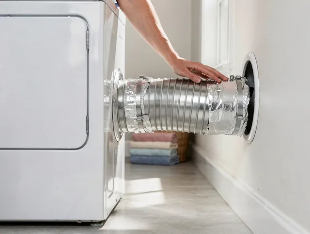 Professional dryer vent hose installation by Tega Cay Dryer Vent Cleaning in Tega Cay